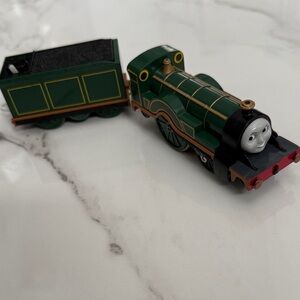 2004 Thomas Trackmaster Emily & Tender Train Tomy working